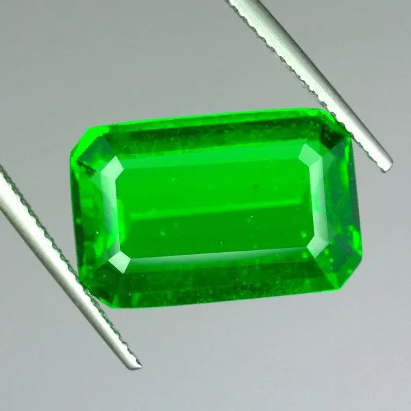 emerald-cut moldavite