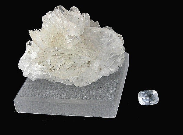 colemanite rough and cut set - California