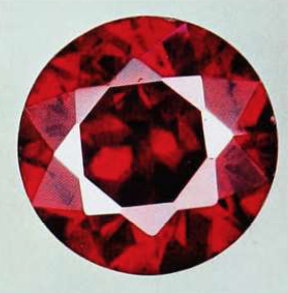 proustite - faceted