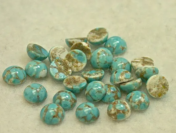 Czech glass beads - turquoise simulants