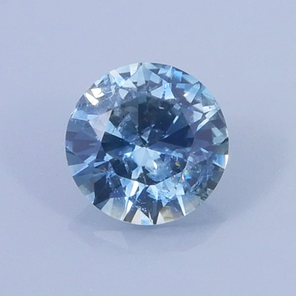 Finished version of Round Brilliant Cut Sapphire