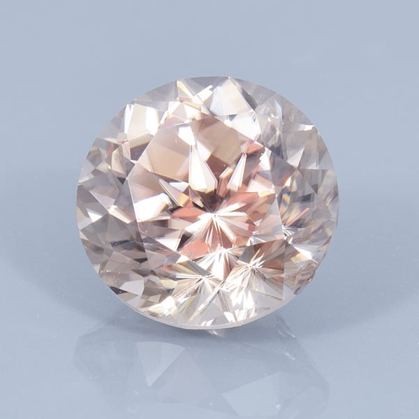Finished version of Fancy Round Brilliant Cut Zircon