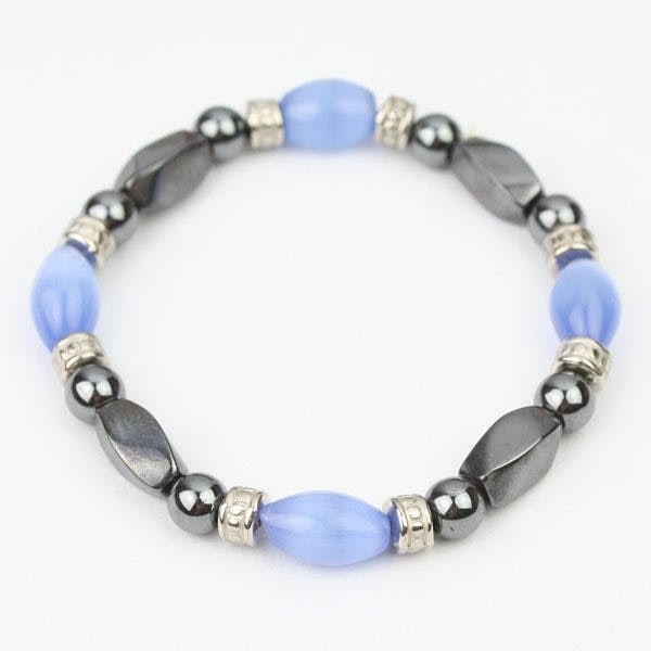 blue opal and hematite bracelet - opal types