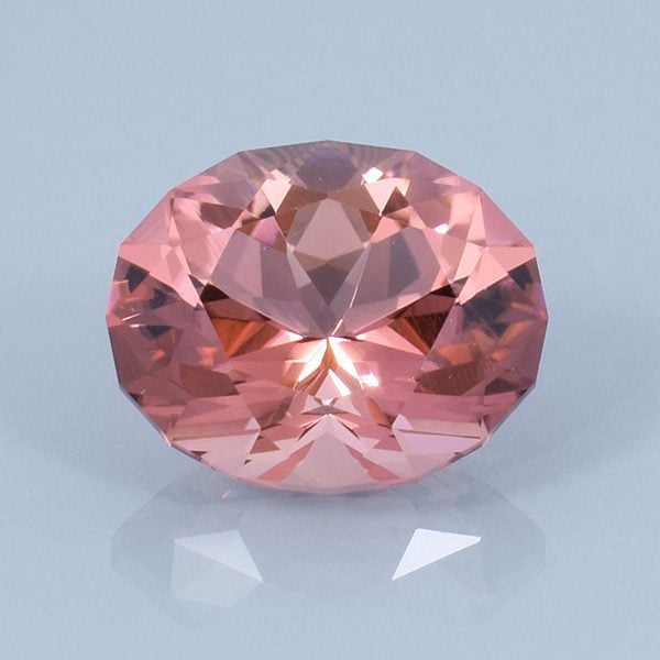 Finished version of Fancy Brilliant Oval Cut Tourmaline
