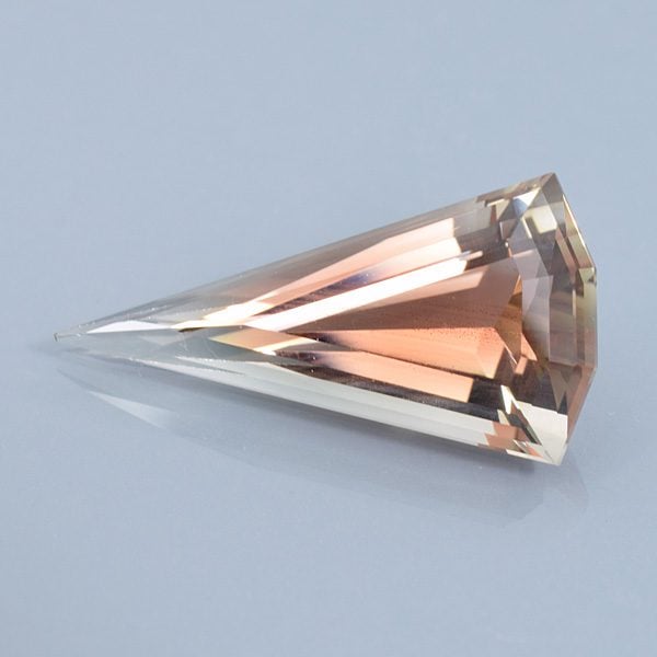 Finished version of Custom Elongated Step Shield Cut Sunstone