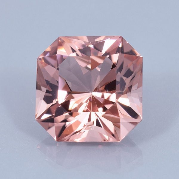 Finished version of Custom Barion Square Cut Tourmaline