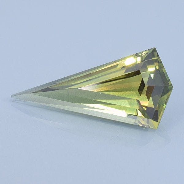 pricing faceted gems - green sapphire