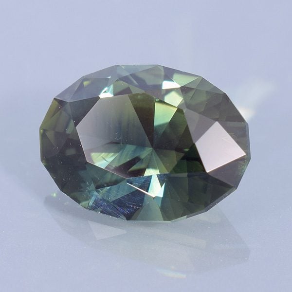 Finished version of Oval Cut Sapphire