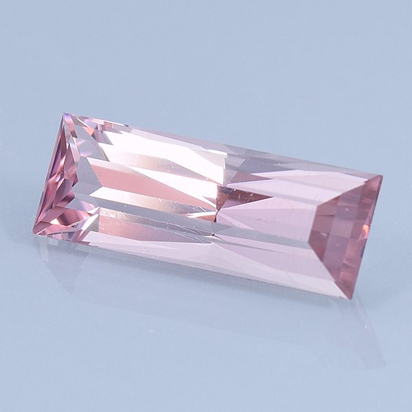 Finished version of Radiant Step Baguette Cut Tourmaline
