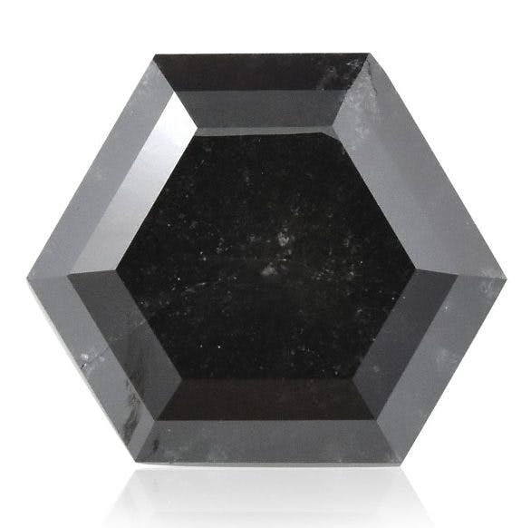 leibish hexagonal fancy black