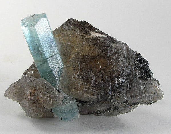 aquamarine sources - Russian crystal in matrix
