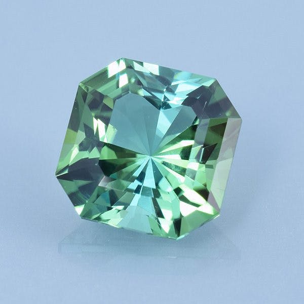 Finished version of Barion Square Cut Tourmaline