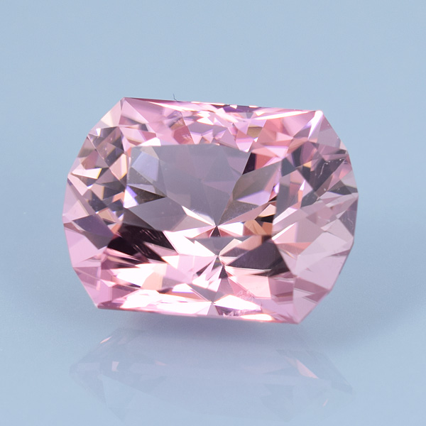 Finished version of Custom Barrel Shape Cut Tourmaline