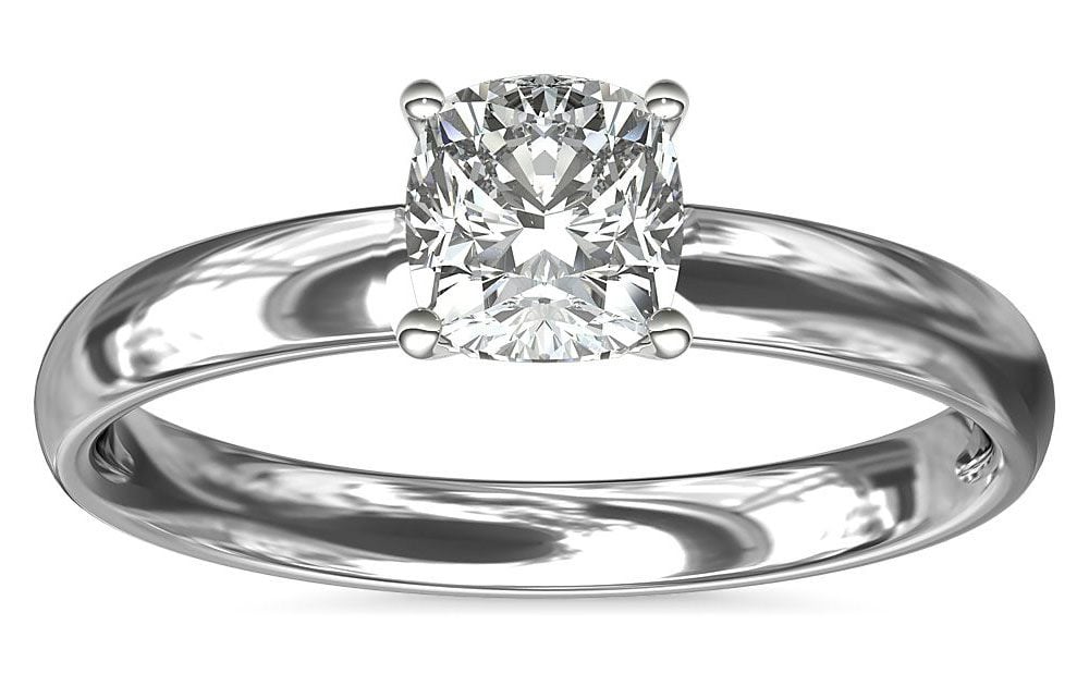Most Popular Diamond Shapes For Engagement Rings In 2025 IGS Classic Comfort Fit Solitaire Engagement Ring Platinum Blue Nile