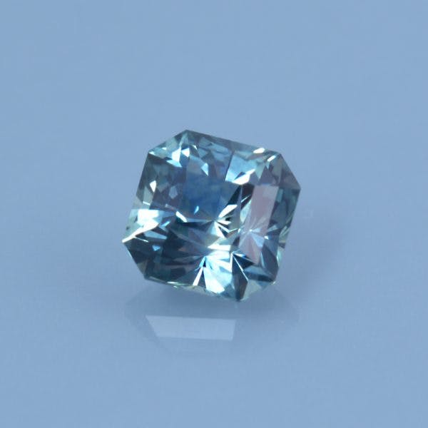 Finished version of Barion Square Cut Sapphire