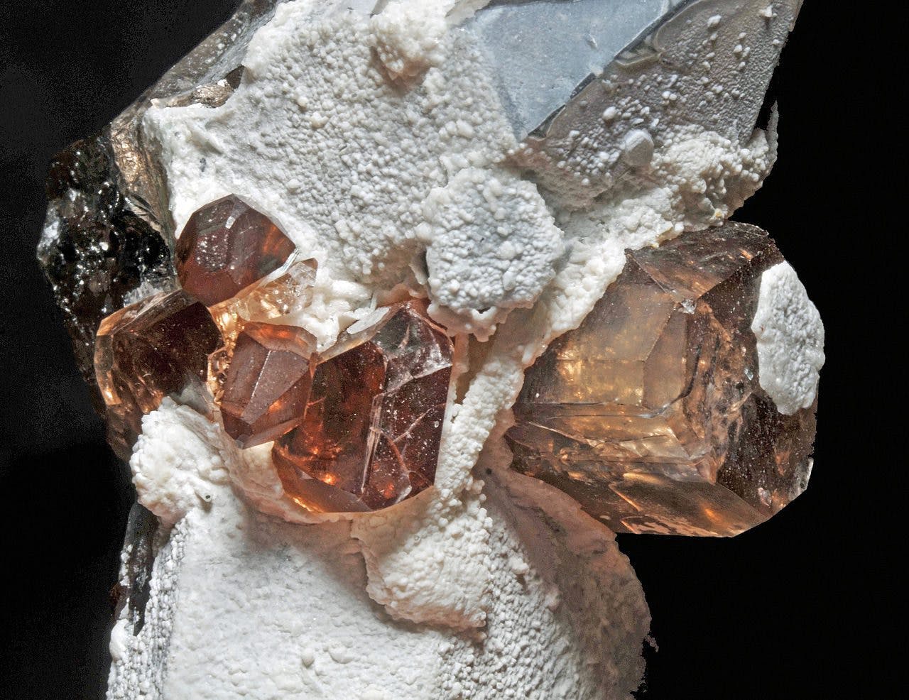 topaz and quartz - gem formation