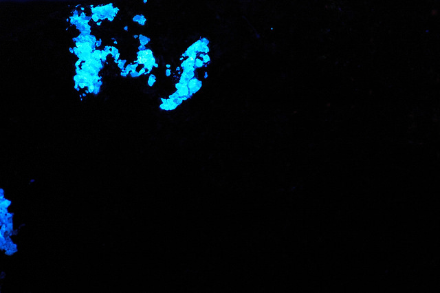 scheelite, ultraviolet light - ultraviolet testing