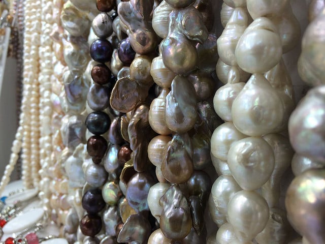 pearl necklaces