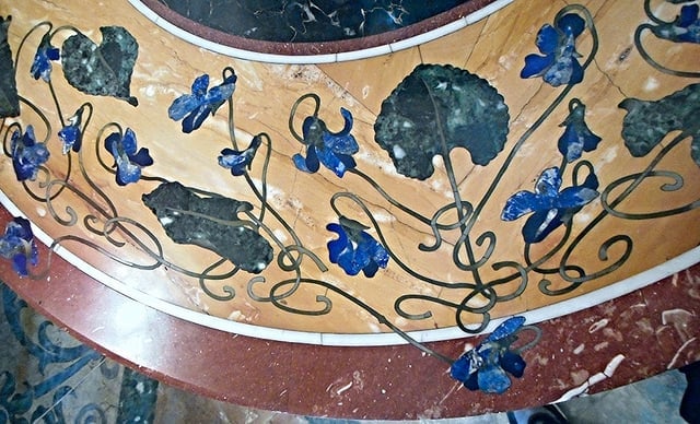 table with inlay