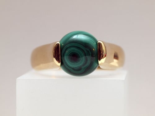 malachite ring