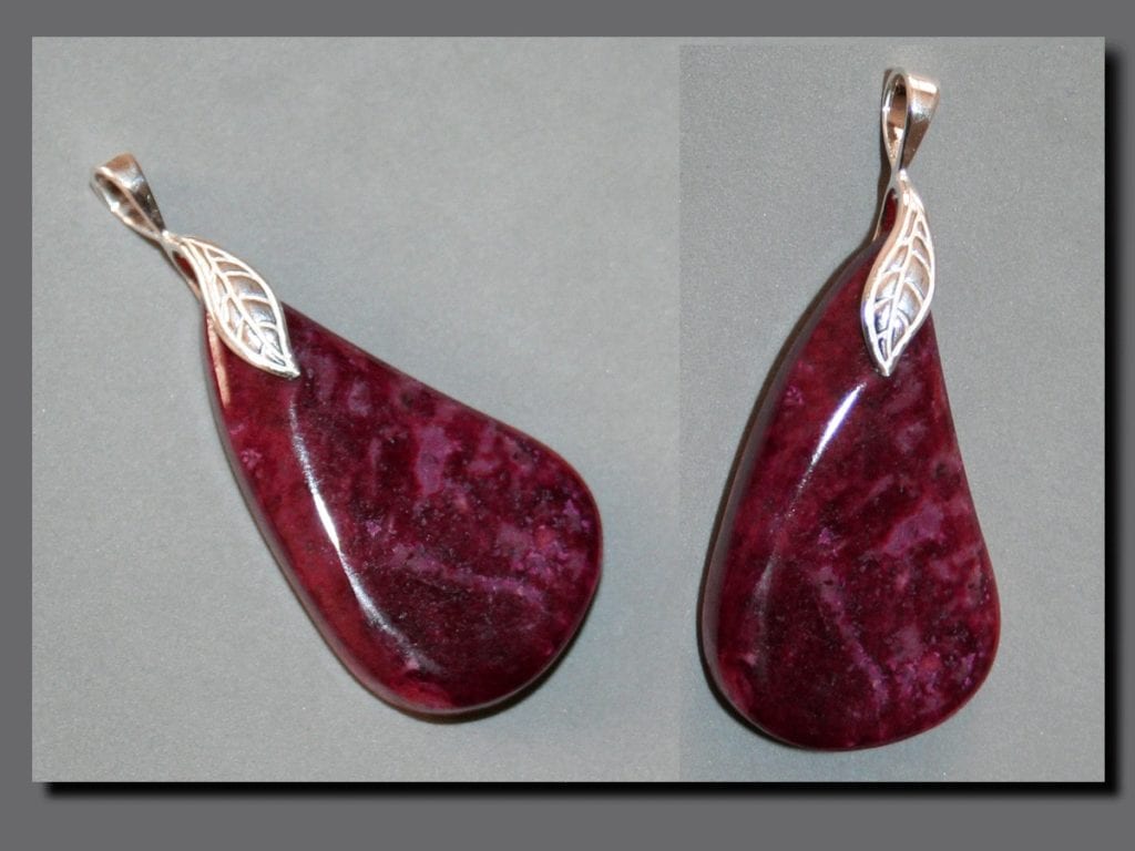 thulite earrings