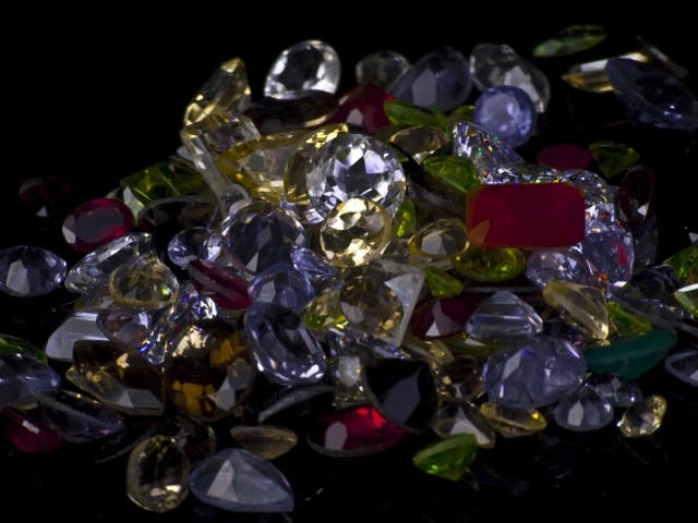 stack of gemstones