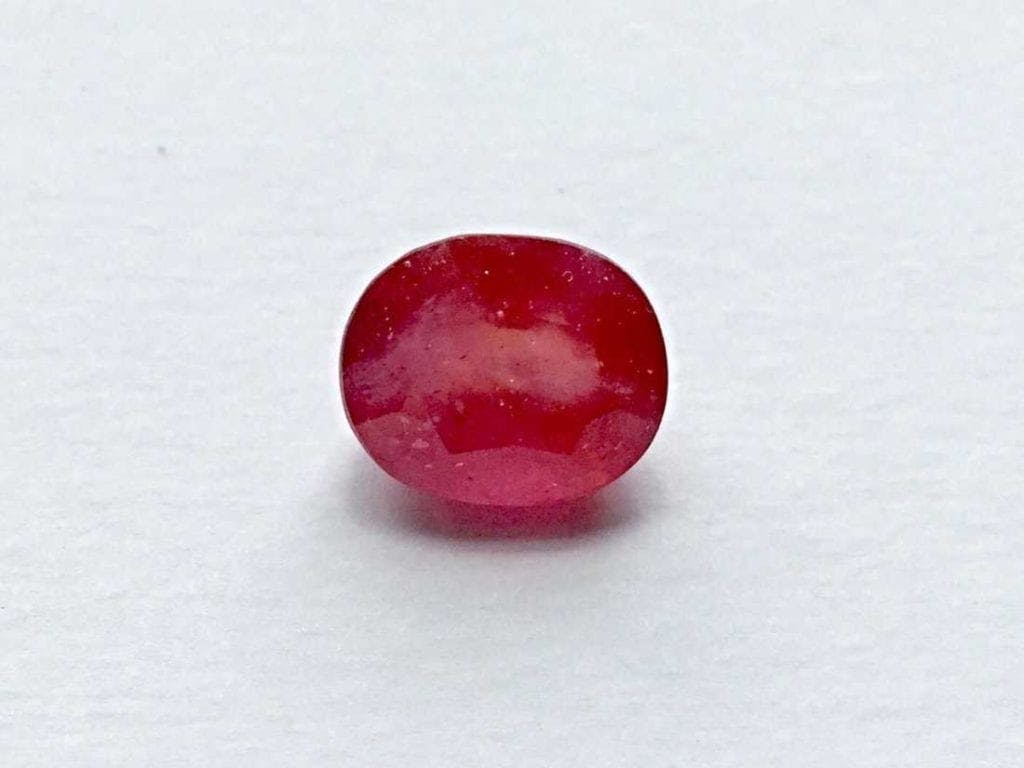 faceted Burmese ruby - uncommon elements uncommon gemstones
