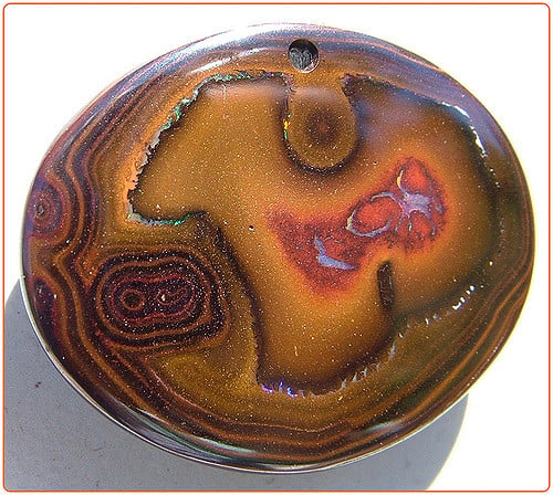 opal polishing - boulder opal bead