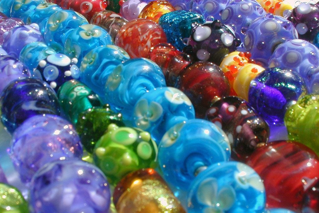 glass beads - glass gemstones