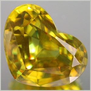 heat-cut sphene - Sri Lanka