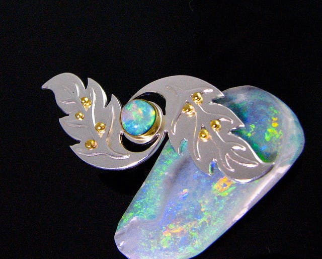 opal brooch
