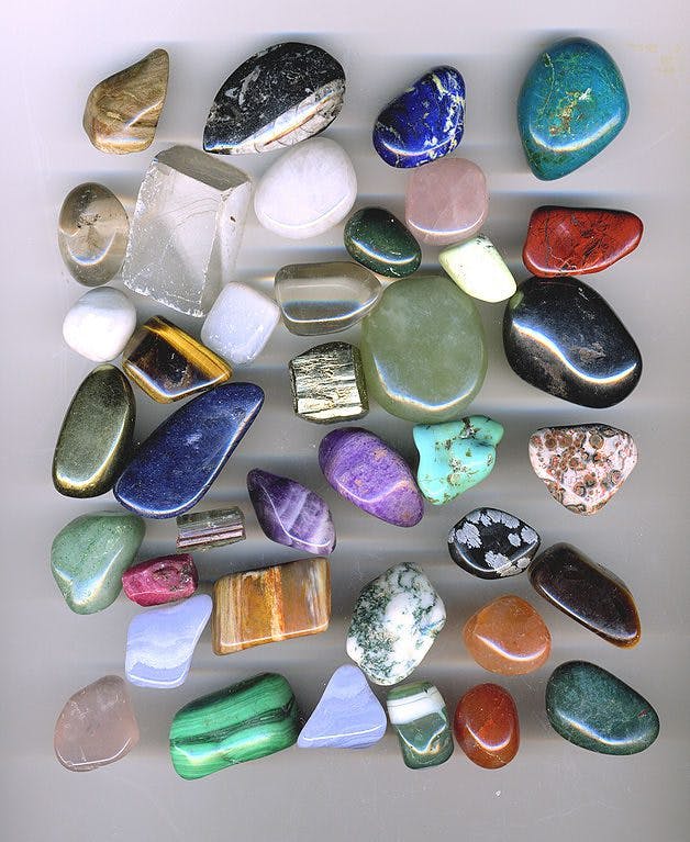 handling gems securely - tumbled gemstones