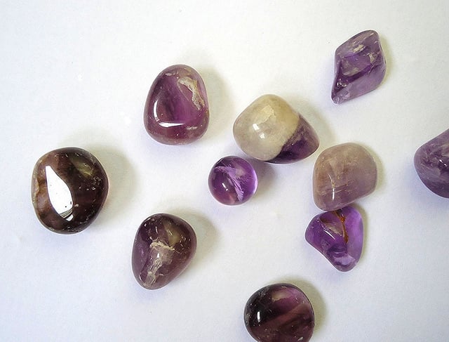 amethysts - pebbles