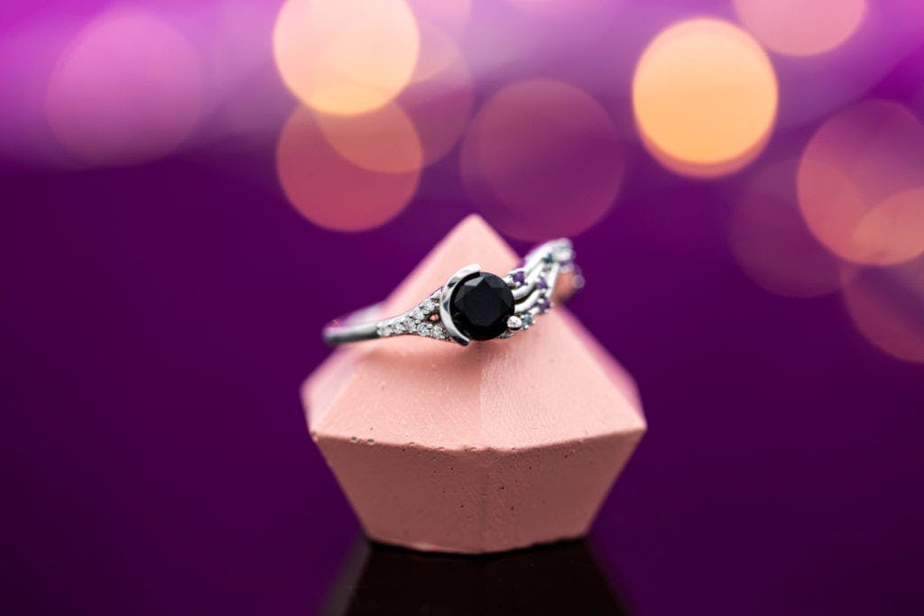 modern black onyx ring