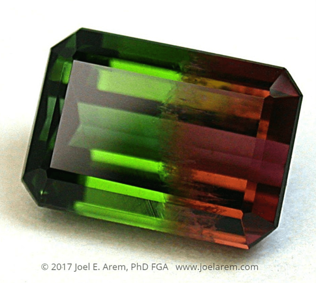 bi-color tourmaline - Brazil