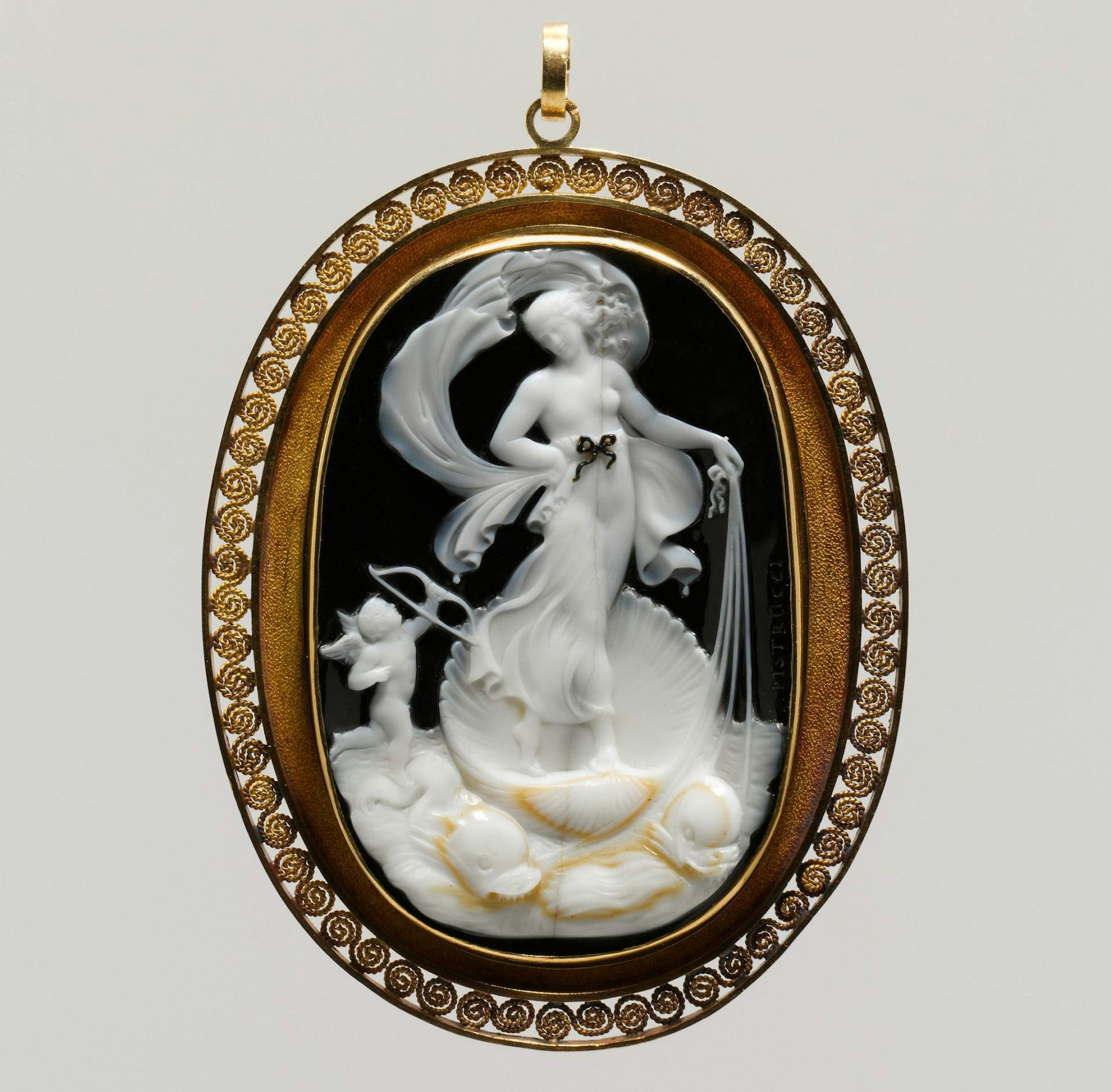 Venus Marina, onyx cameo, 19th century