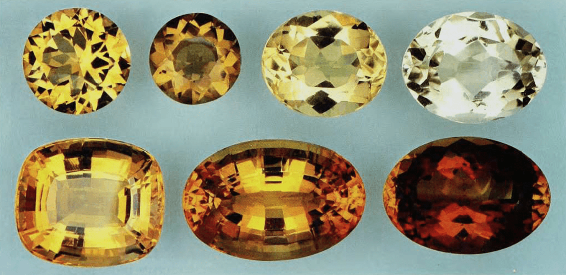 citrine - faceted gems