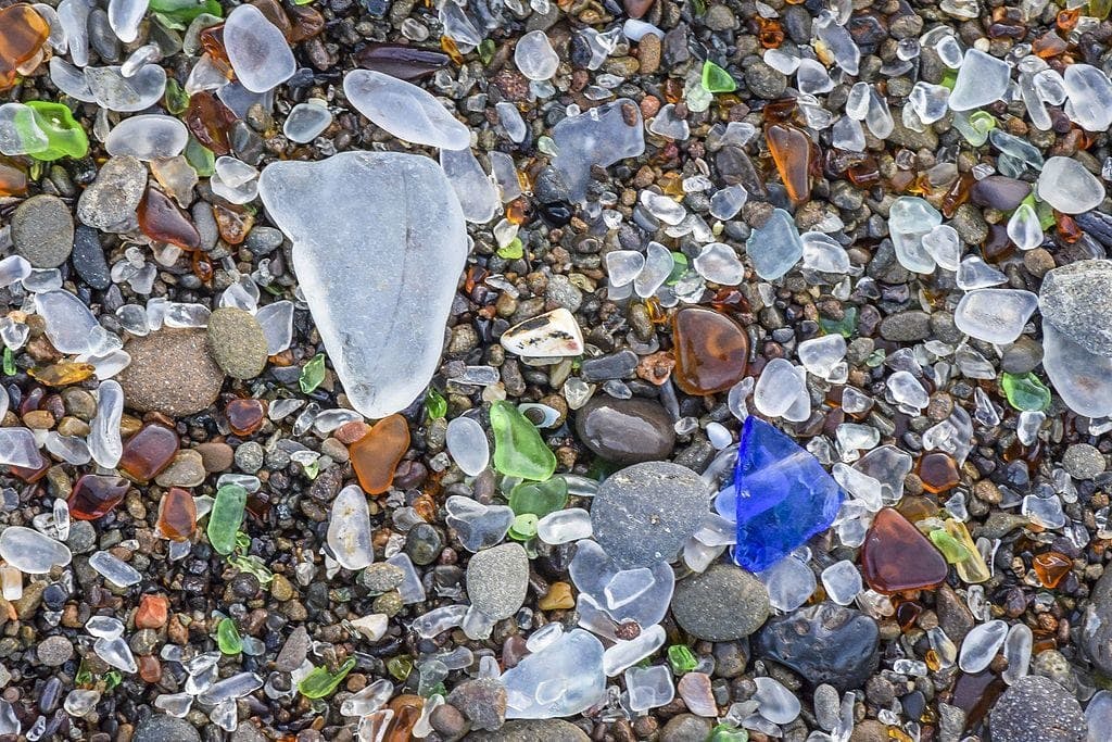 sea glass - glass gemstones