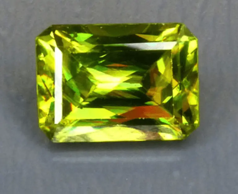 Sphene - Emerald Cut - Madagascar