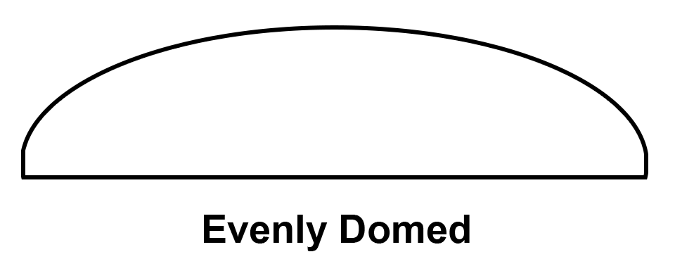 cabochon cutting - grinding-evenly-domed