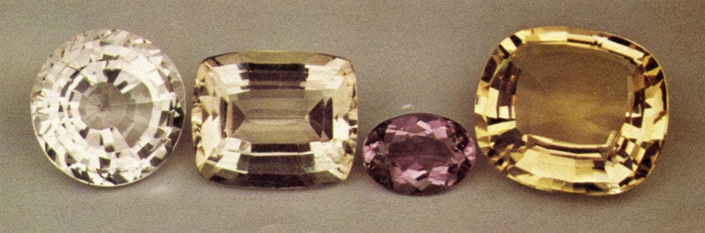 faceted scapolites - various sources