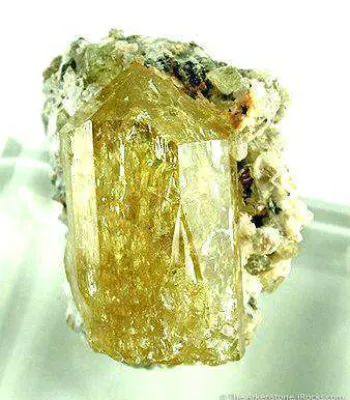 yellow apatite crystal - Mexico