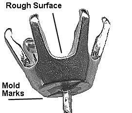 rough surface and mold marks - polishing metals