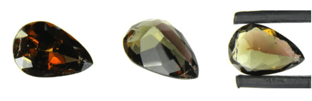 pear-cut axinite - Pakistan