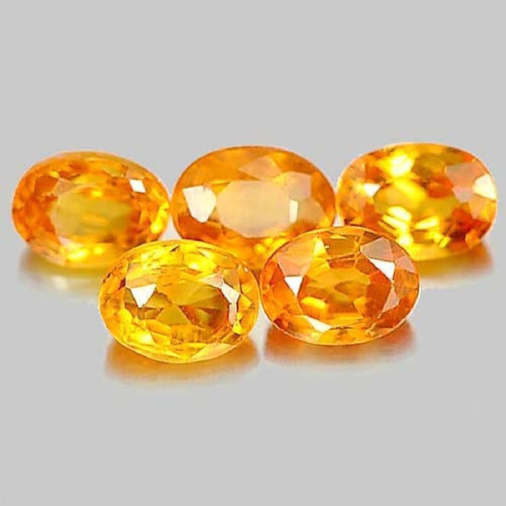 orange sapphires - Songea, Tanzania