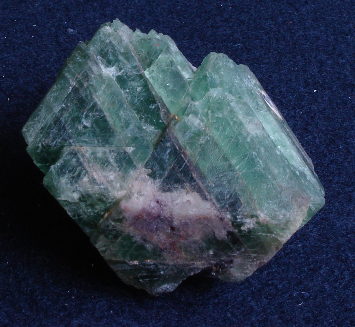 Fluorite - gemstone cleavage