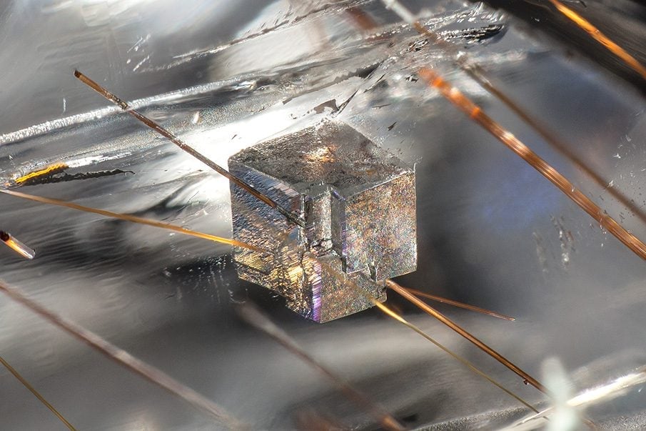 Gemstone Inclusions - Dolomite and Rutile in Quartz