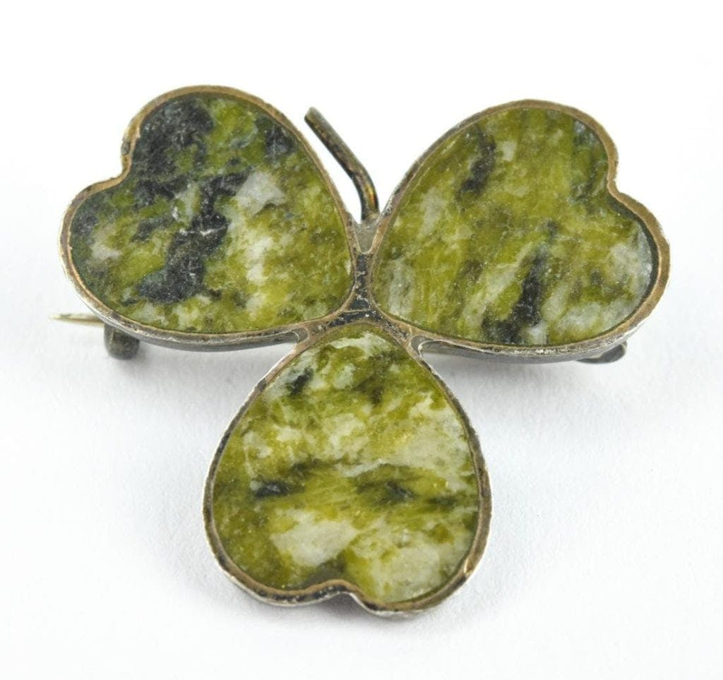 Connemara marble brooch