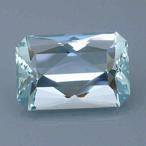 aquamarine 18 after - repaired and recut gems