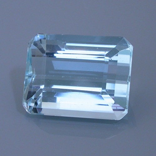 aquamarine 21 before - repaired and recut gems